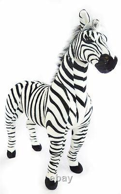 Zelassie the Zebra 3 Foot Big Stuffed Animal Plush Zebra Horse Pony